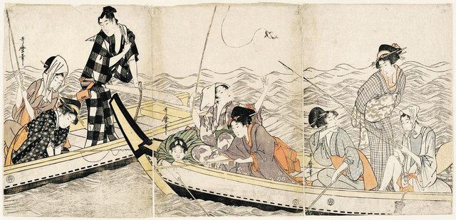 喜多川歌麿の浮世絵。江戸時代も庶民の楽しみだった