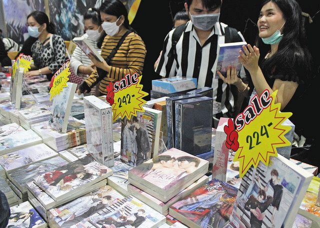 ドラマの影響もあり、ブックフェアでもＢＬ小説が人気。日本語版、コミック化も相次ぐ