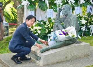 頼次期総統、対日重視強調　台湾、八田技師の慰霊祭