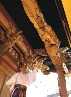 「阿吽の大龍」12年ぶり公開　那珂川の鷲子山上神社で29日から