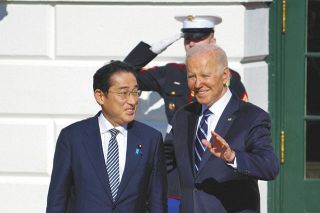 日米首脳会談、同盟の深化方針で一致　岸田首相は敵基地攻撃能力保有などを説明、バイデン氏は防衛力強化を歓迎