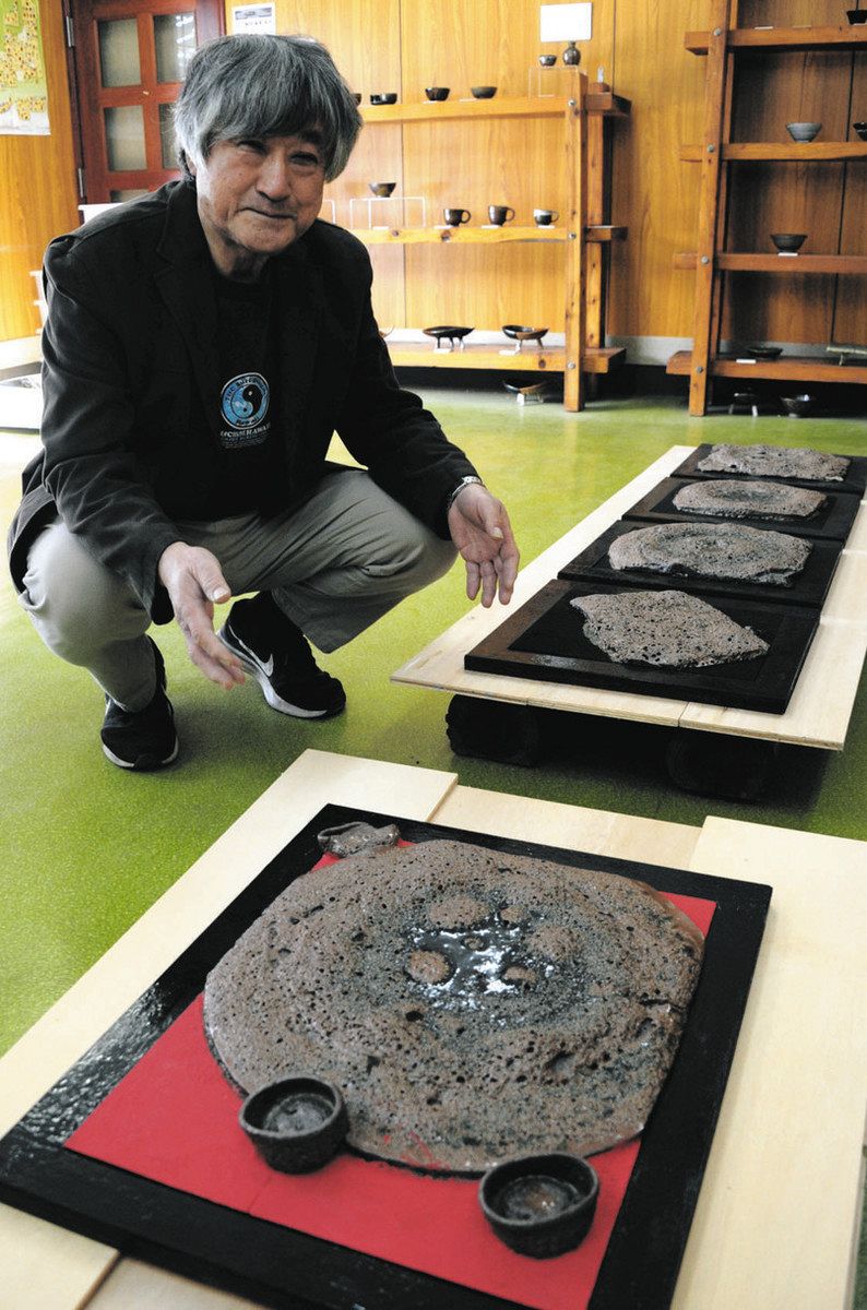 あえて作った「デブリ」 大多喜の陶芸家・井口峰幸さん 電力を使う身