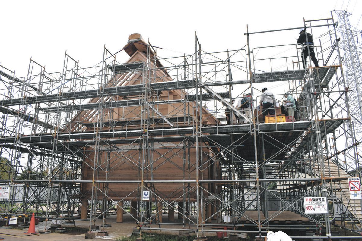 飛鳥時代の「倉庫」全国初の復元進む…川崎の橘樹官衙遺跡群 2024年5月の開園目指す歴史公園：東京新聞デジタル