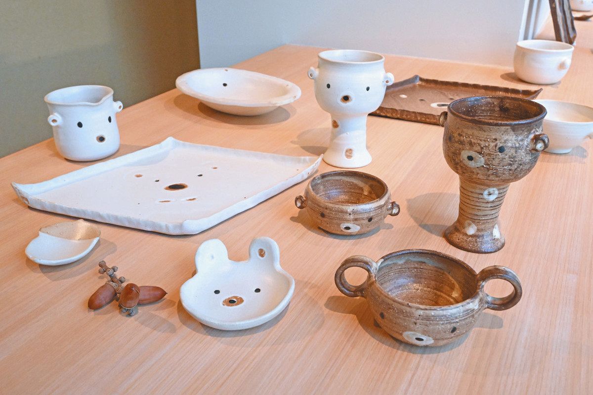 陶芸家の山田さんが個展 代表作クマの作品など300点を展示販売 渋谷区