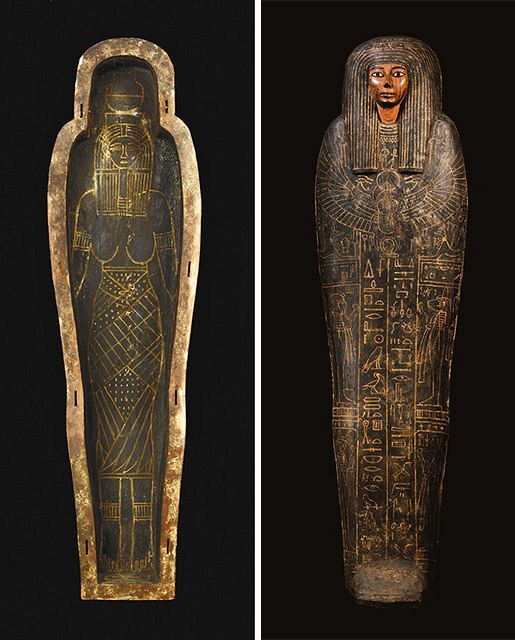 風月堂 古代エジプト展 エジプト 空缶 限定品 メジェド アメンへテプの内棺 ライデン国立古代博物館蔵