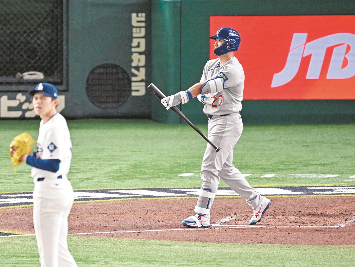 大谷翔平が日本凱旋！「ドジャース対カブス」の開幕カードで活躍