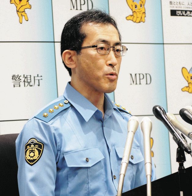 就任会見する小島警視総監＝警視庁で 