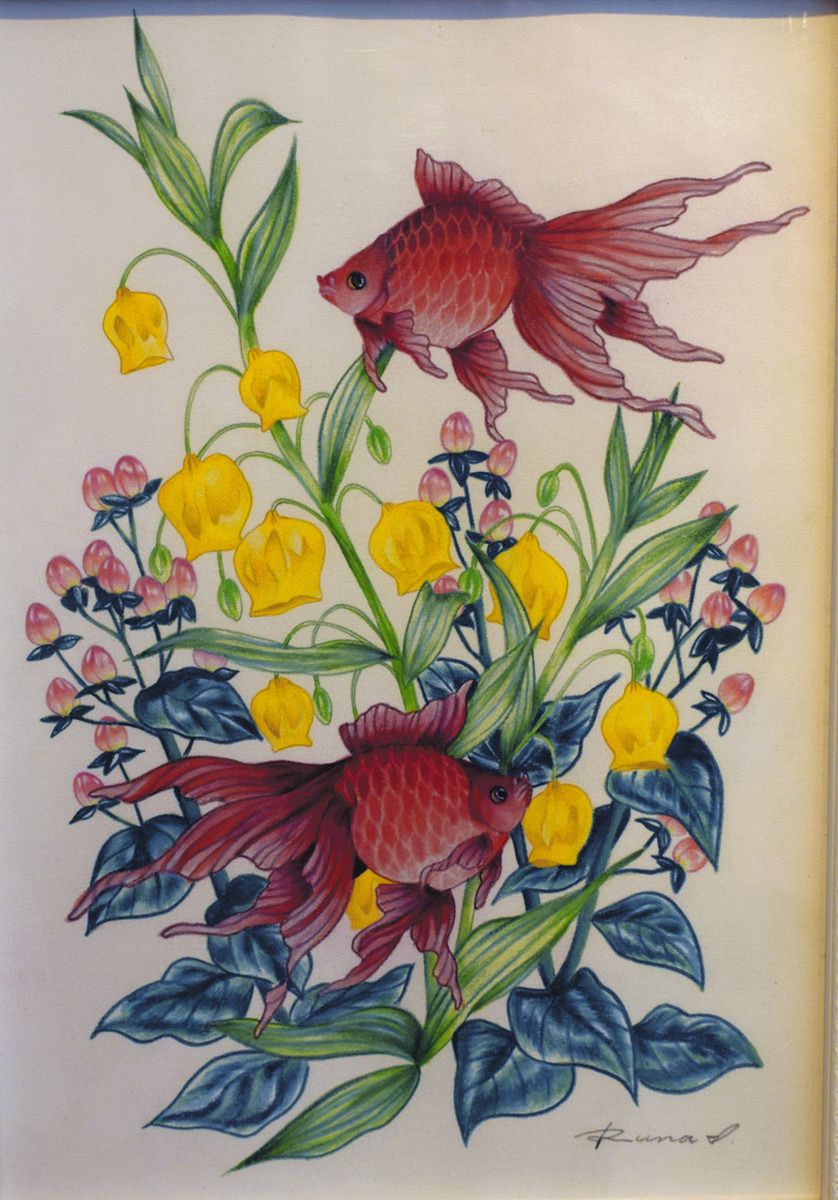 kazuyo　絵画　虹と花々 kazuyo 絵画 虹と花々