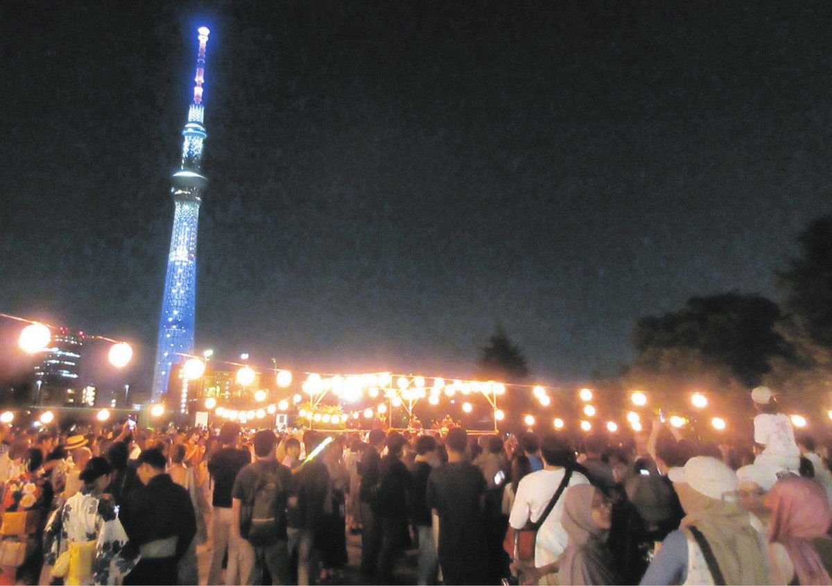浅草で開催！スカイツリー夜景を楽しむ盆踊り