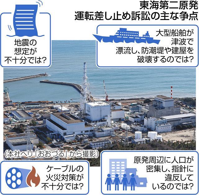 東海第二原発運転差し止め、18日に判決 稼働から40年、裁判の争点は