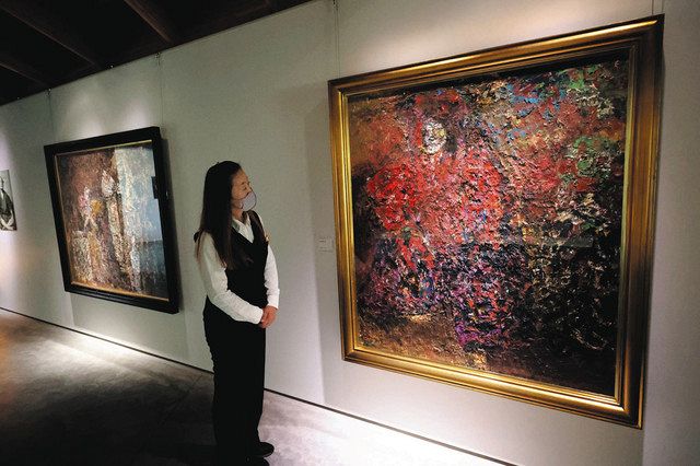 山形の郷土芸能「黒川能」描く 故森田茂さんの作品32点 筑西