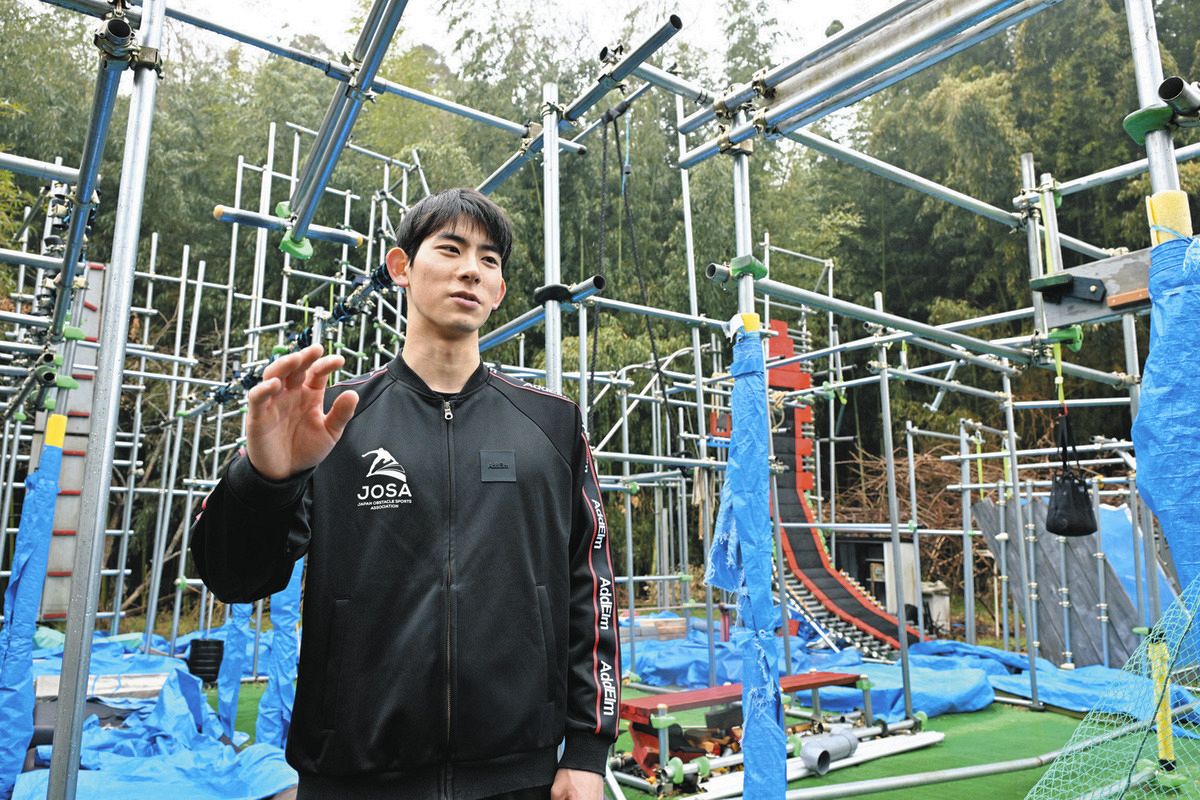 「リアル忍者」は自作アスレチックで強くなった オブスタクルスポーツ・山本遼平選手