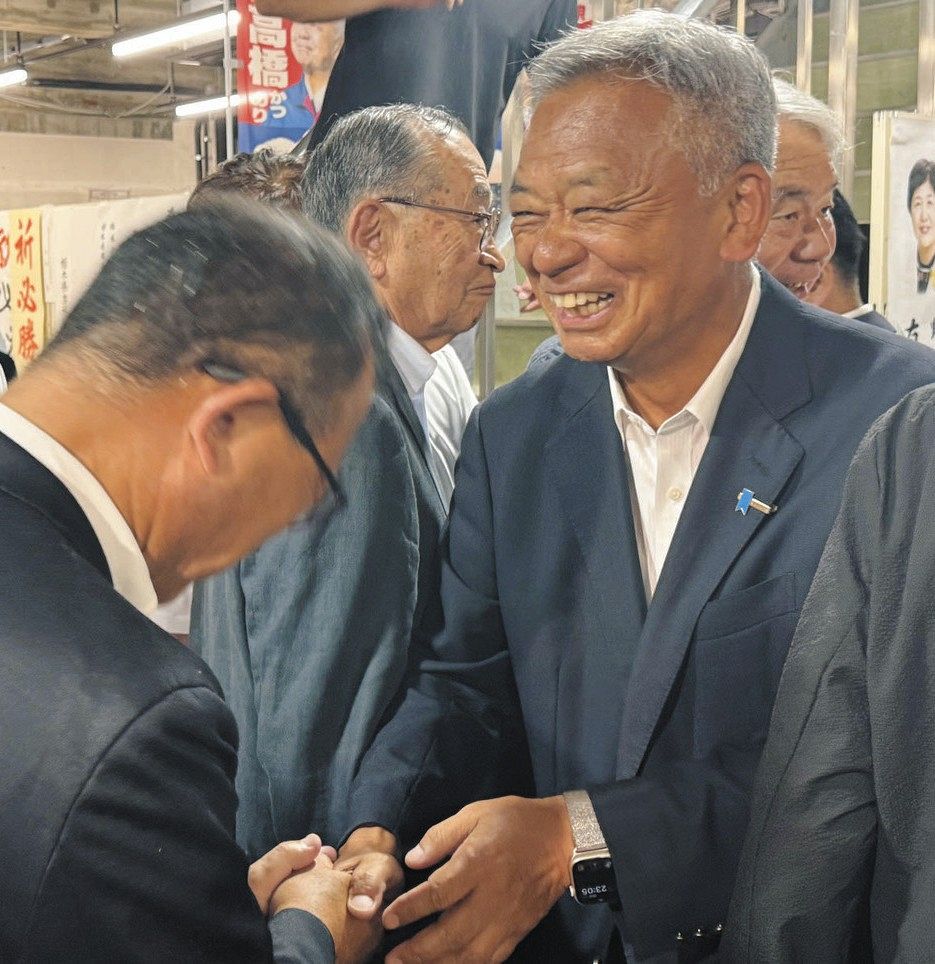 参院選栃木 自民・高橋克法さん薄氷3選 「党批判 受け止める」：東京