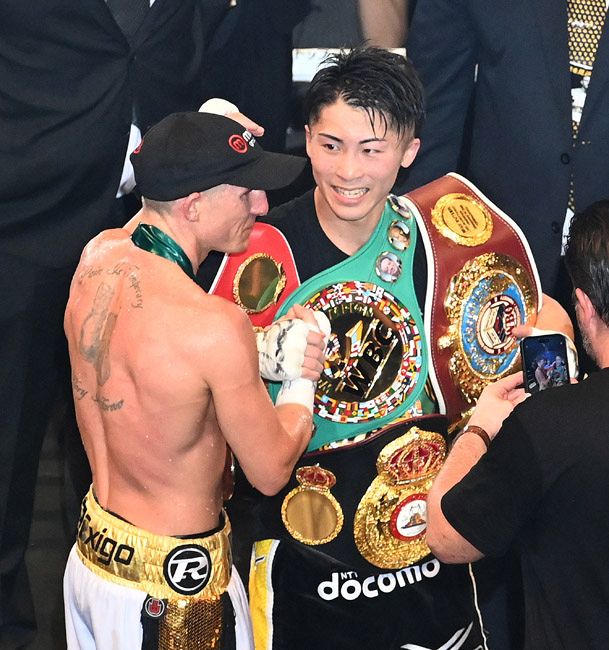 ボクシング 井上尚弥 対バトラー戦 世界バンタム級4団体統一 Tシャツ