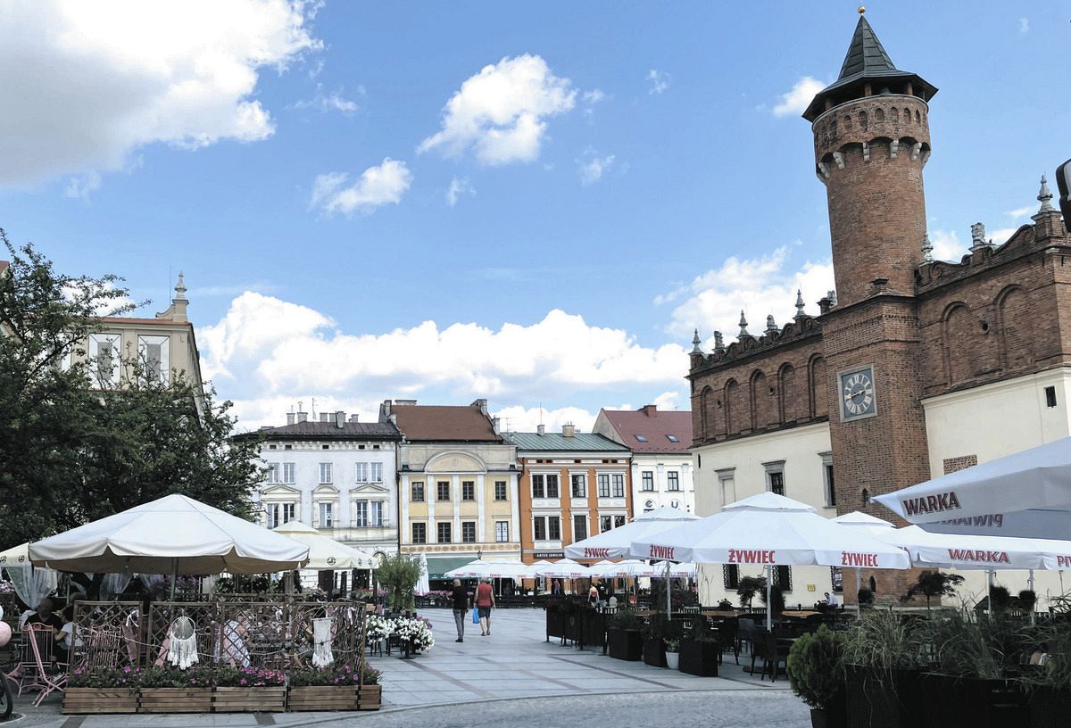 Tarnow, Poland, where the atmosphere of the Middle Ages remains. Remains of where Jews once lived can be found everywhere.