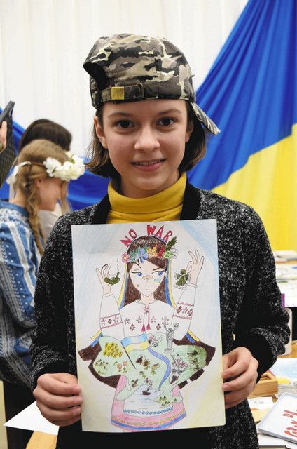 在日ウクライナ人の子たちが絵に込めた平和の願い 「戦争はダメと伝えたい」 公開し寄付を募る：東京新聞 TOKYO Web