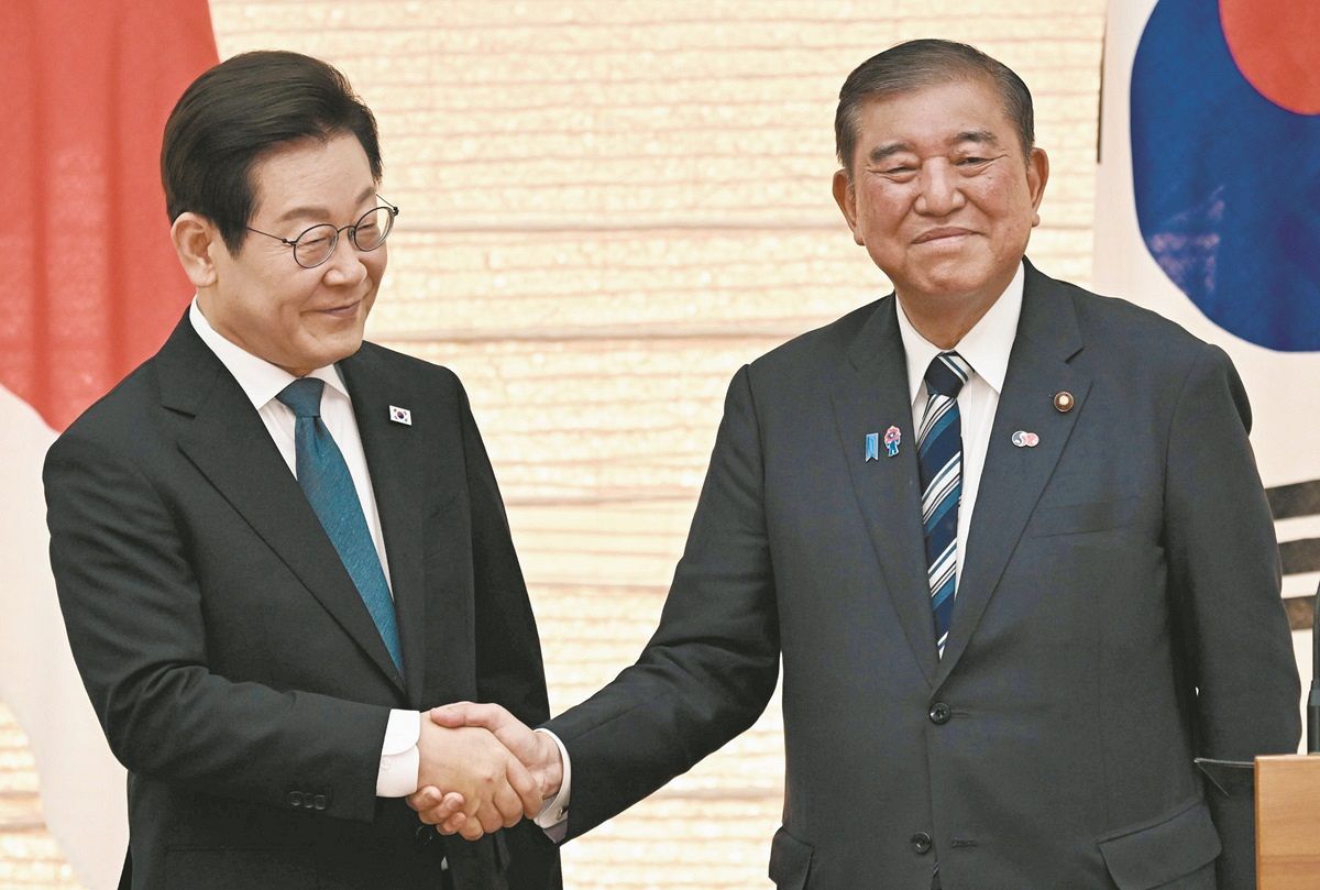 日韓関係「未来志向で安定的に発展」で一致 李在明大統領が就任後初来日 石破首相「一貫した政策とる」：東京新聞デジタル