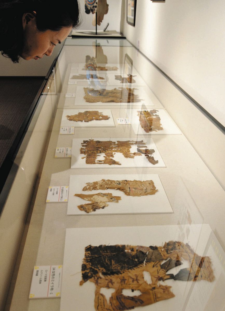 古代エジプトの陶棺 発掘調査した出土品を本庄で展示 早大保管の全8点