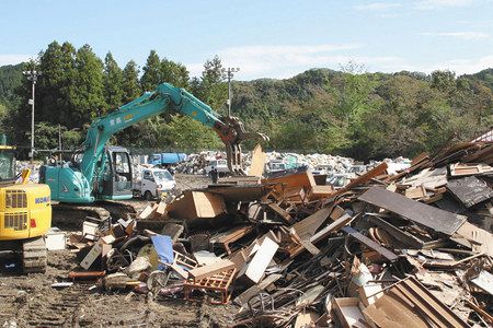 台風１９号 災害ごみ 仮置き場に山積み 東京新聞 Tokyo Web