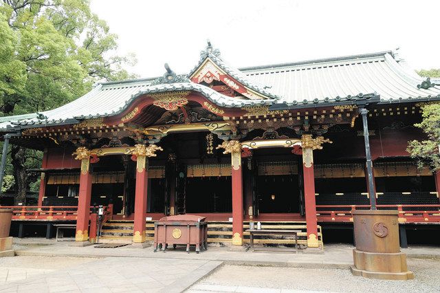 １７０６年に造営された根津神社の社殿 ＝文京区根津
