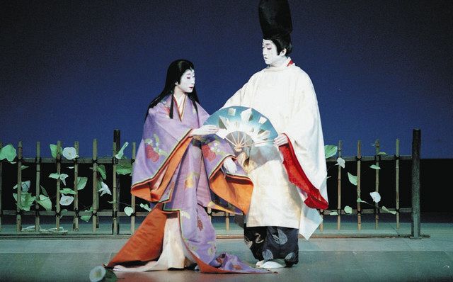 源氏物語 歌舞伎 （花に舞い踊る＞夕顔 源氏物語、恋の情緒