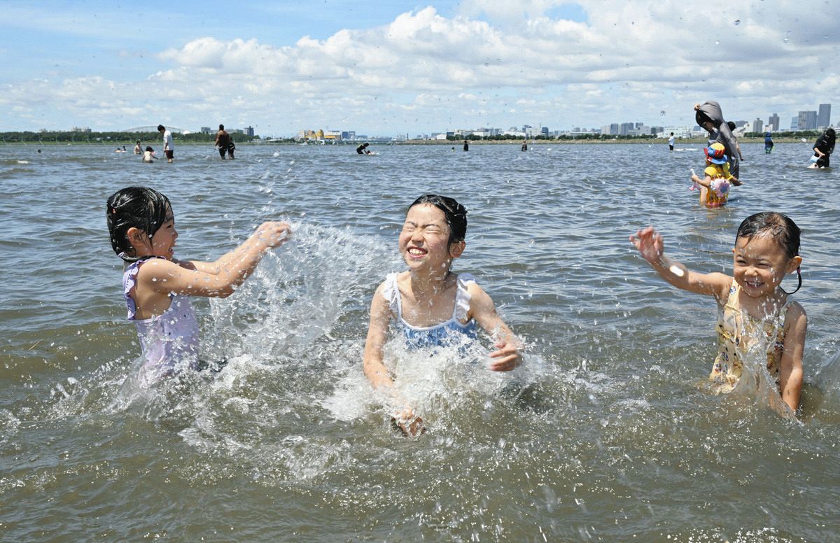 海の日前に海開き！ 葛西海浜公園に響く子どもたちの歓声：東京新聞