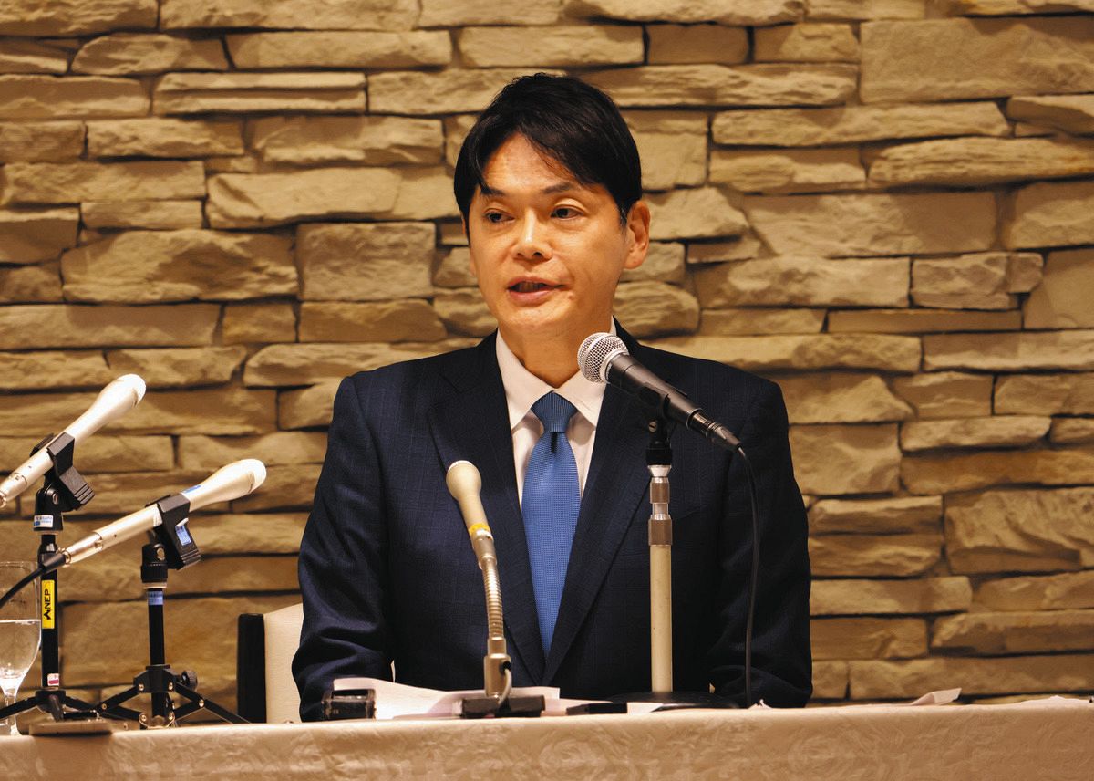 横浜市の山中竹春前市長が辞職に伴う市長選に無所属での立候補を正式表明