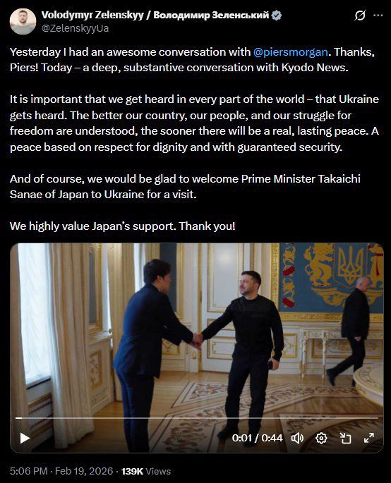 ゼレンスキー氏が会見動画を公開 記者とのやりとりをXに投稿：東京