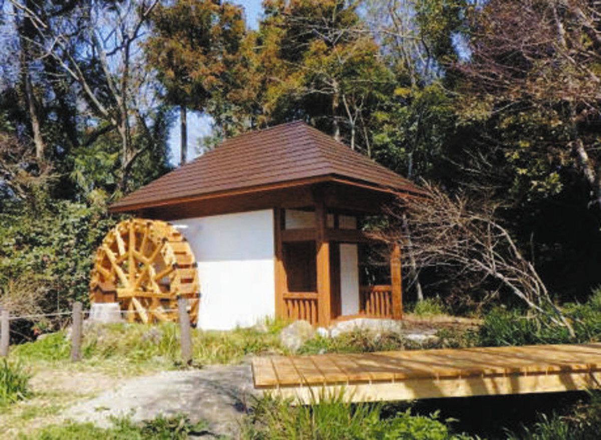 南房総・吉井農村公園を改修 憩いの水車小屋よみがえる 老朽化が残念
