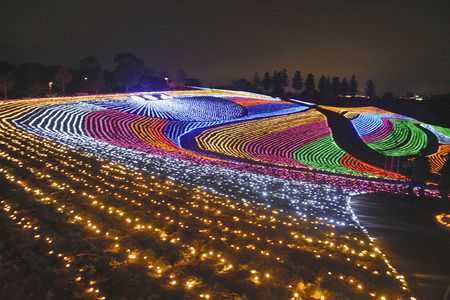 光のお花畑 にぎわう 太田 八王子山公園 のイルミネーション始まる 東京新聞 Tokyo Web