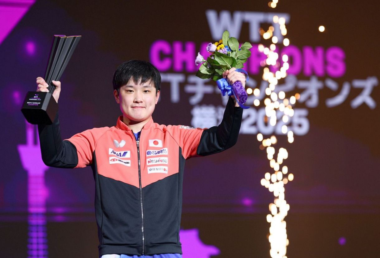 卓球WTTチャンピオンズ横浜 張本智和が3年ぶり2度目の優勝：東京