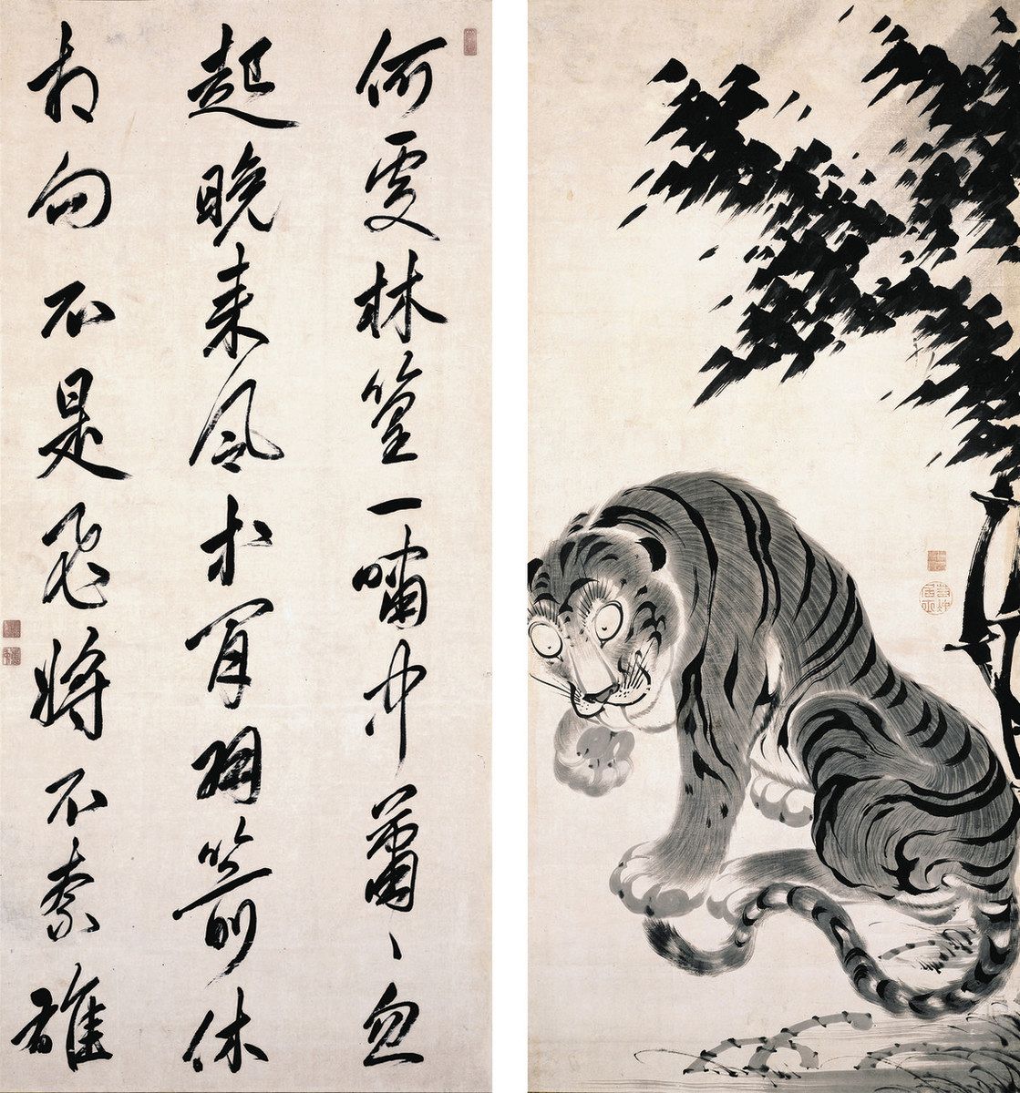 【真作】相国寺管長/山崎大耕/月下時鳥画賛/掛軸/名家伝来/AA-917 m48688247782_1.jpg?1720432207