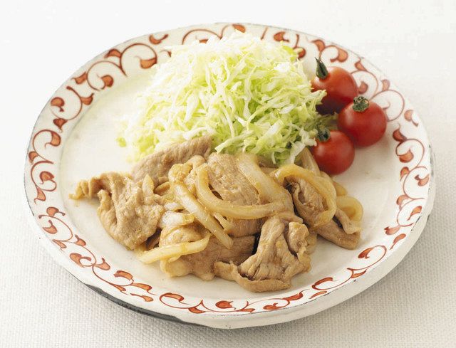 豚肉のしょうが焼き＝ベターホーム協会提供