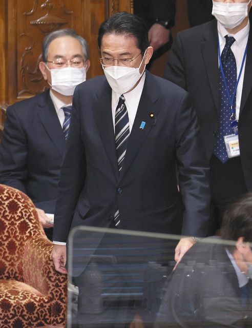 衆院予算委の集中審議に臨む岸田首相