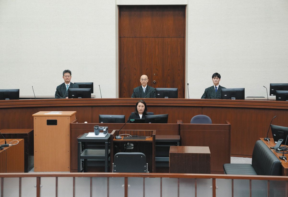 松本淳一郎被告の初公判が開かれた東京地裁104号法廷