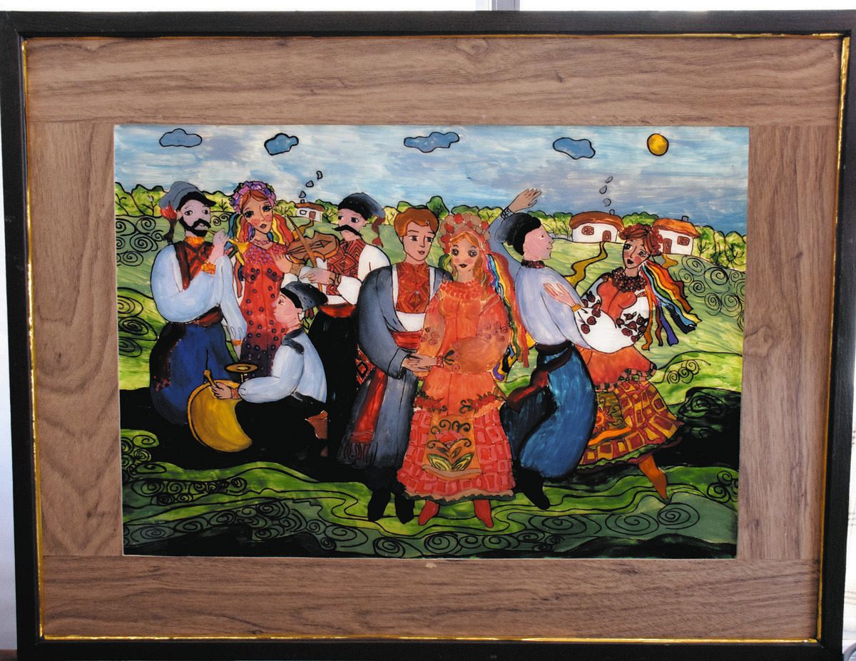 木陰で休む兵士」の絵に込めた願いは…ウクライナの子どもたちが描く