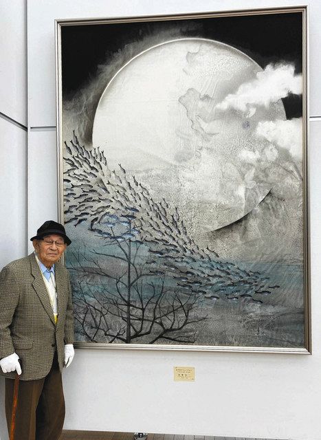 100歳で日展入選・葛飾の高野さん 「これからも無心に描く」 21日まで