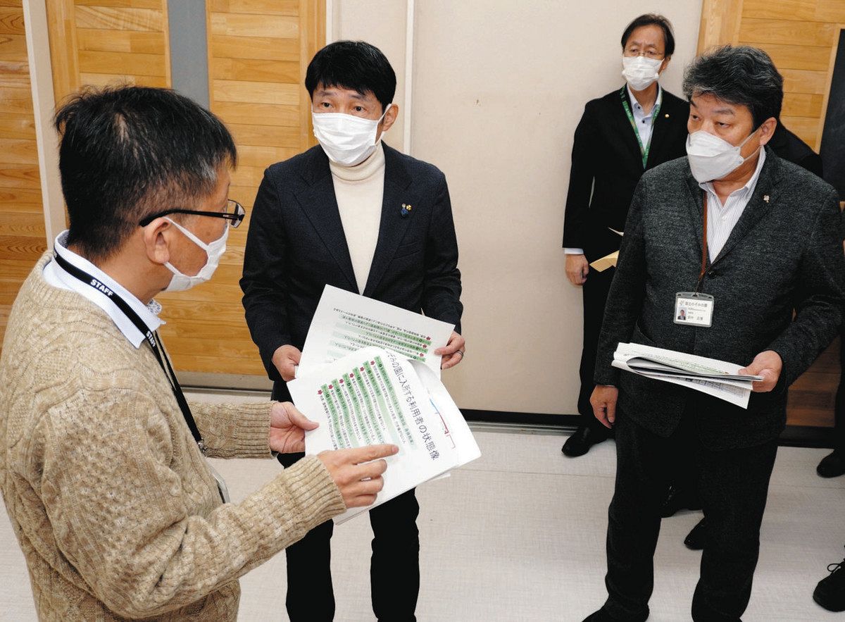 重度障害者支援 現場に理解 山本・群馬県知事「のぞみの園」初視察