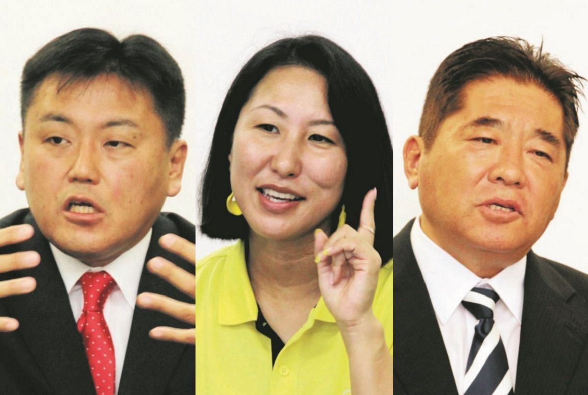 Tokorozawa Mayoral Election Candidates: Onozuka, Sugita, and Fujimoto