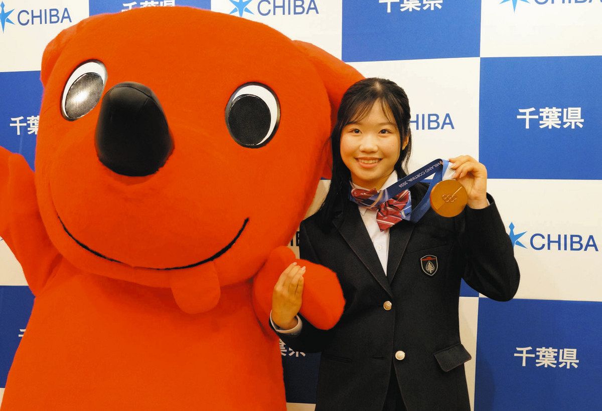 「皆さまと取った銅メダル」 冬季五輪 中井亜美選手に千葉県知事賞 県民の応援に感謝