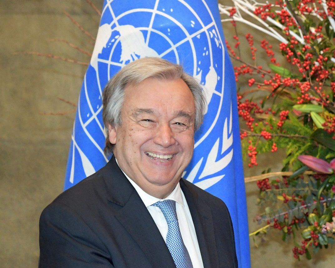 国連のグテレス事務総長（２０１７年１２月の来日時）
