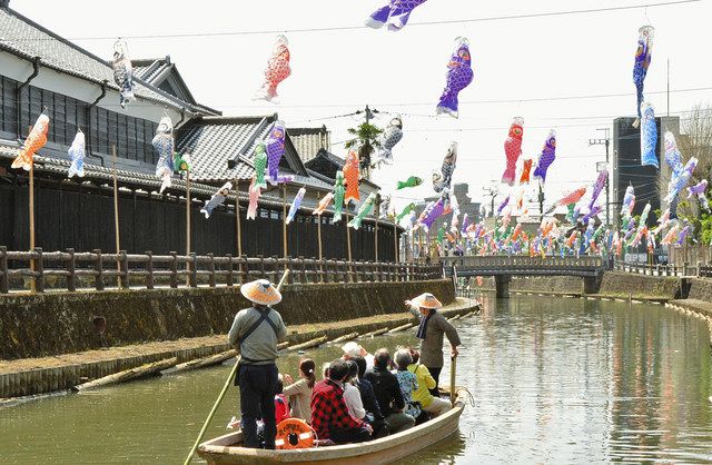 小江戸情緒とこいのぼり 蔵の街遊覧船が掲揚 東京新聞 Tokyo Web