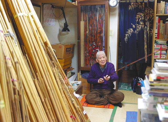 江戸和竿に平和の誓い 亀戸に歴史碑完成 「竿忠」4代目の兄と妹