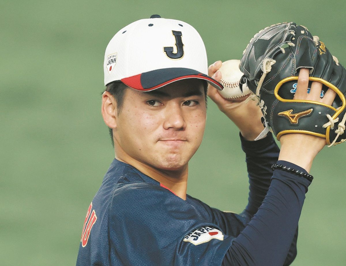 侍ジャパン金丸夢斗、16日韓国戦に先発「プロらしく結果残す」 WBC