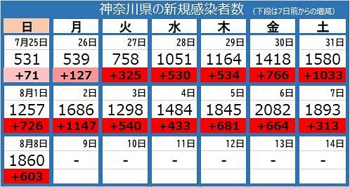 新型コロナ 神奈川県で新たに1860人感染 横須賀市の海自部隊 川崎市の老人ホームなどでクラスター 東京新聞 Tokyo Web