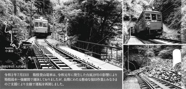 箱根登山鉄道 記念乗車券を発売 ２３日から全線運転再開：東京新聞