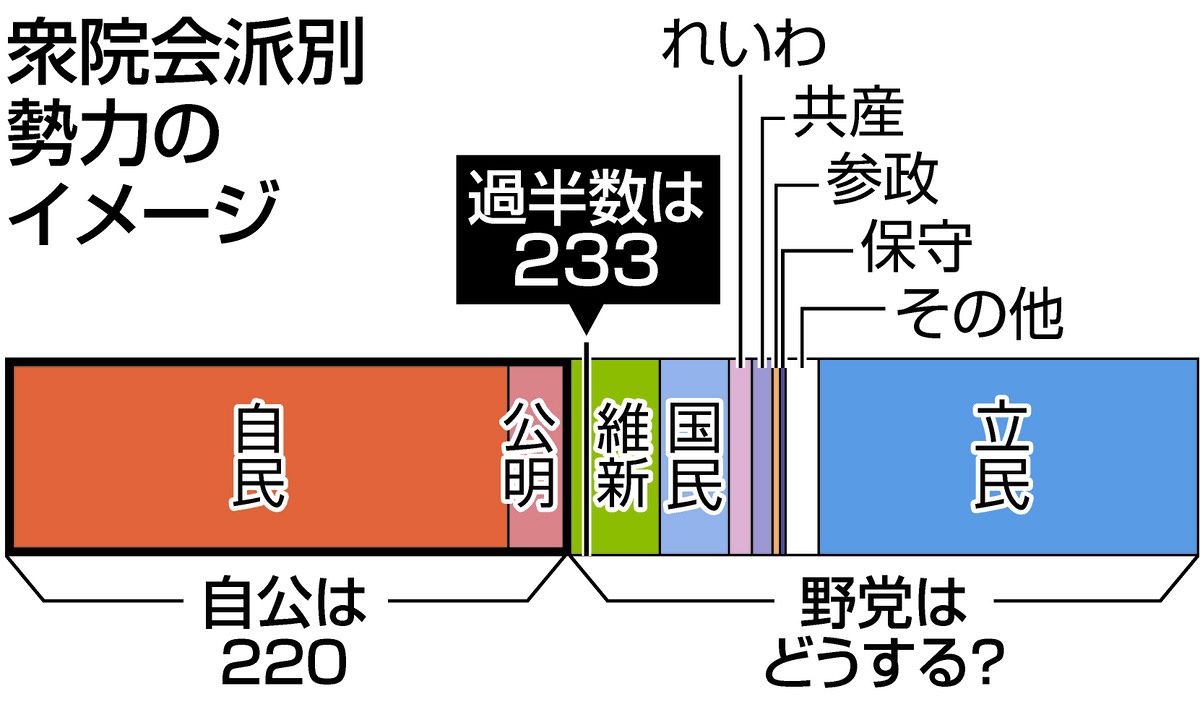 首相指名で野党は投票先を一本化せず まとまれば政権交代できるのに…このままでは自民中心の政権継続が確実で：東京新聞デジタル