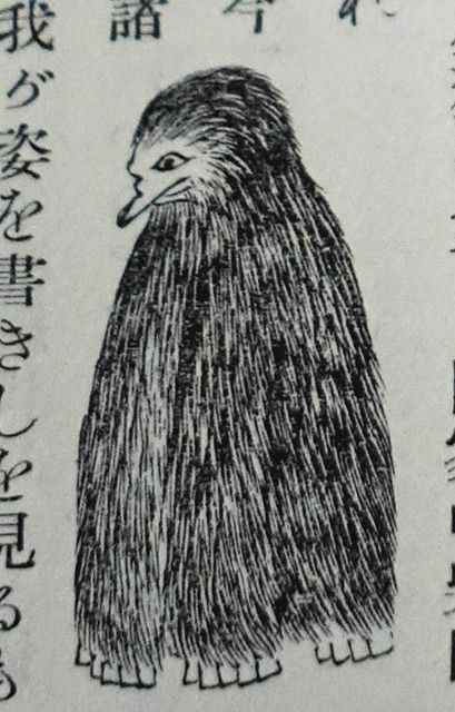 足利学校の古文書から見つかった妖怪「アマビコ」＝栃木県足利市で