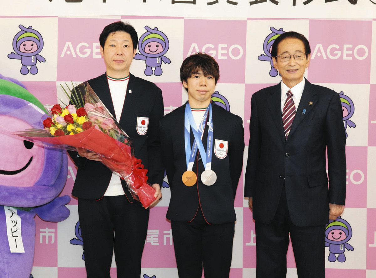 ミラノ五輪フィギュアでメダル 佐藤選手に上尾市栄誉賞 「さらに高みを 