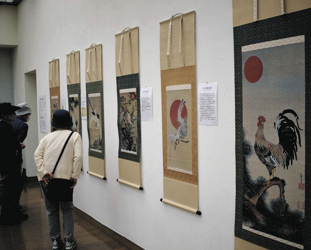 平塚市美術館 美の世界に余生ささげる 西陣美術織・伊藤若冲展14日まで